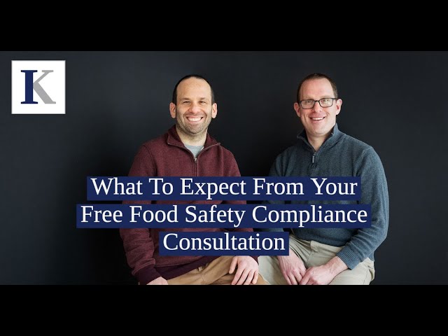 Mickey & Brian Kellerman, Co-founders of Kellerman Consulting sitting. What to Expect from your free food safety compliance consultation is written.